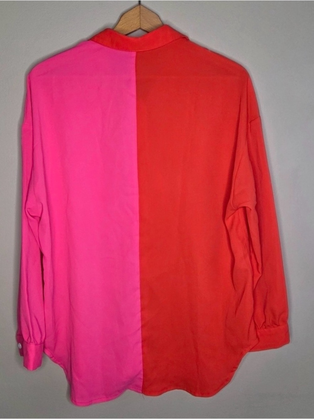 Neon Color Block Blouse - Picture 5 of 7